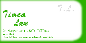 timea lam business card